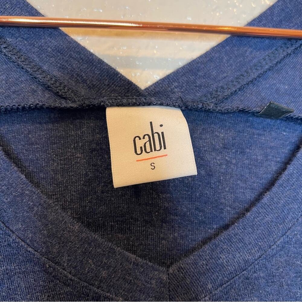 Cabi 5062 Double V Tee short sleeve Heather navy blue - Picture 5 of 6